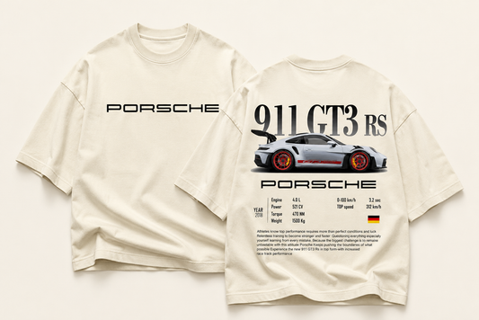 Porsche 911 GT3 RS Oversized Graphic Tee