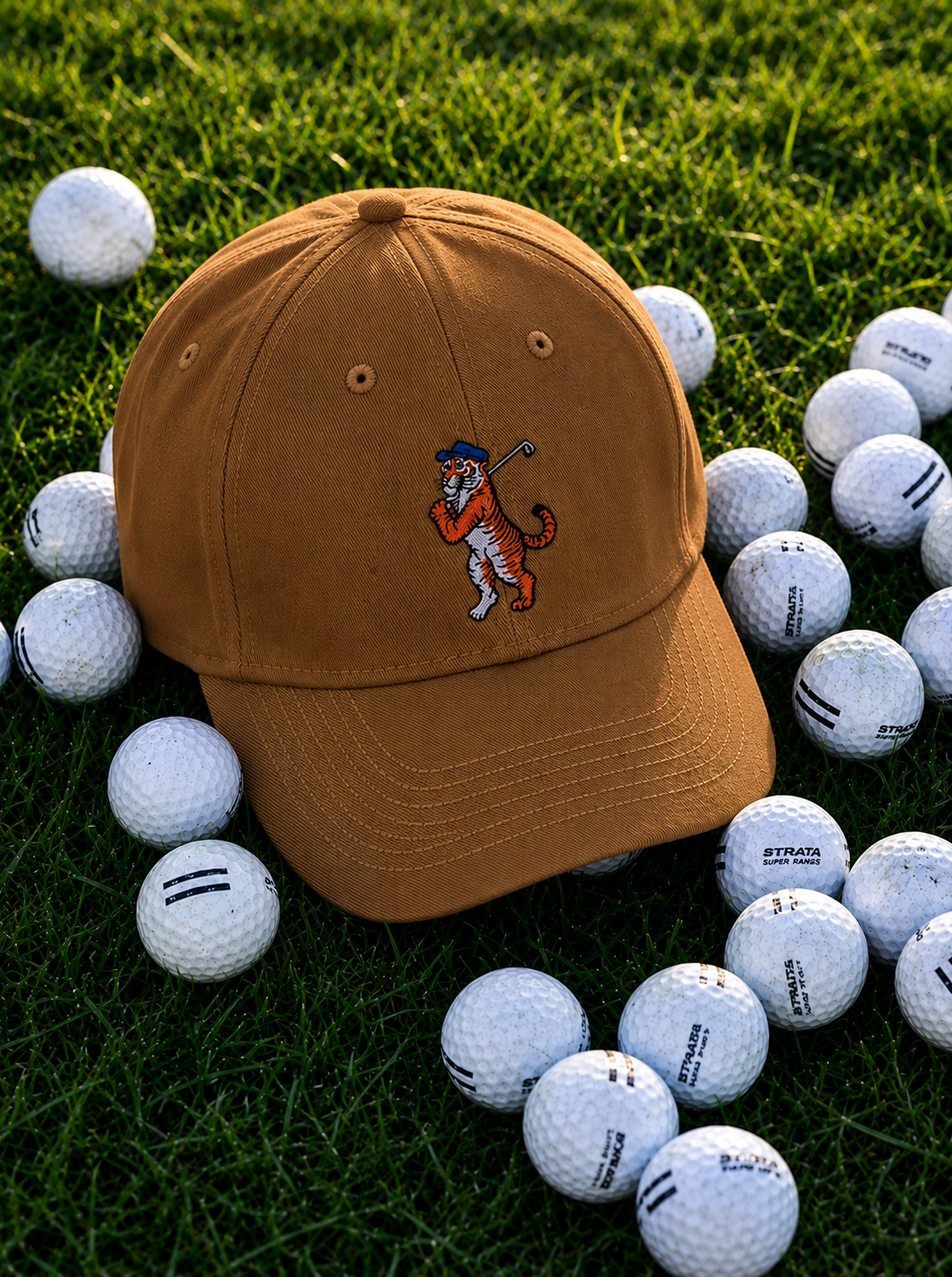 Golf Tiger Embroidered Baseball Cap