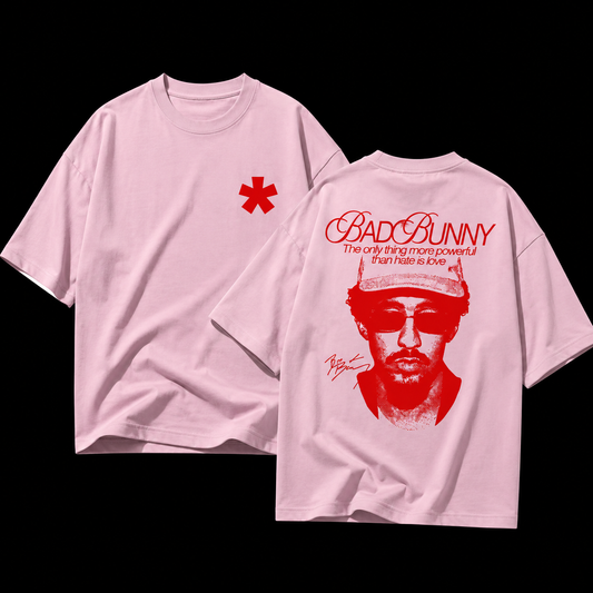 Bad Bunny – Terry Oversized Graphic Tee