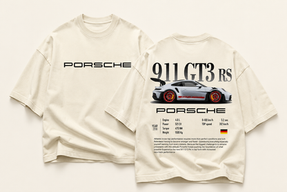 Porsche 911 GT3 RS Oversized Graphic Tee