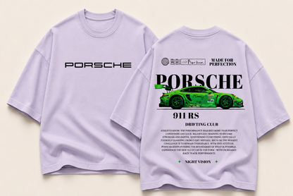 Porsche 911 RS Night Vision Oversized Graphic Tee