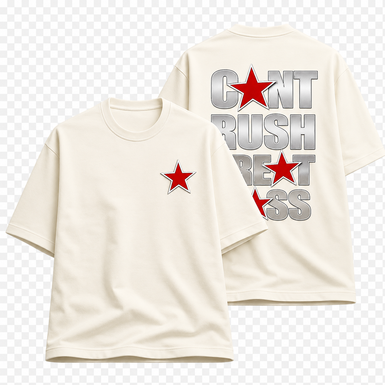 Can't Rush Greatness – Unisex Terry Oversized Tee
