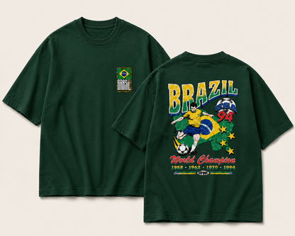 Brazil 94 – World Champions Unisex Oversized Vintage Graphic Tee