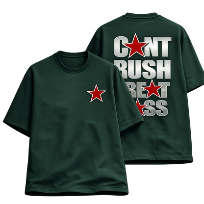 Can't Rush Greatness – Unisex Terry Oversized Tee