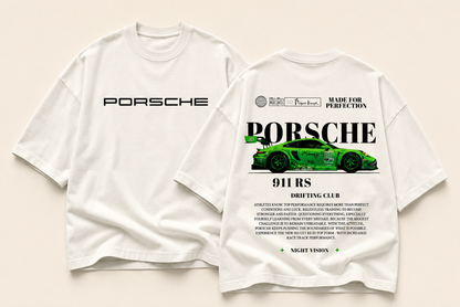 Porsche 911 RS Night Vision Oversized Graphic Tee