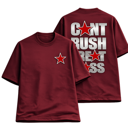 Can't Rush Greatness – Unisex Terry Oversized Tee