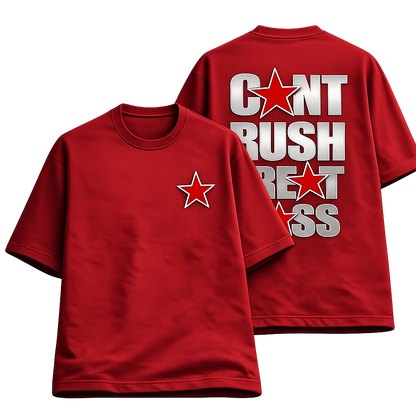 Can't Rush Greatness – Unisex Terry Oversized Tee