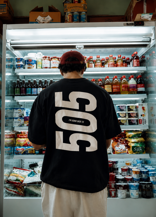 I'm Going Back To 505 – Unisex Oversized Back Print Tee