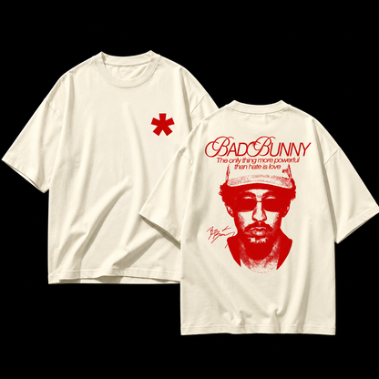 Bad Bunny – Terry Oversized Graphic Tee