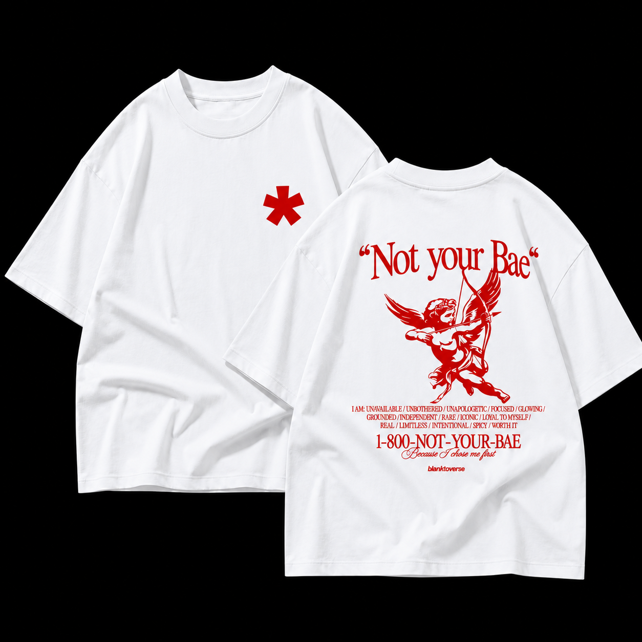 Not Your Bae – Terry Oversized Graphic Tee