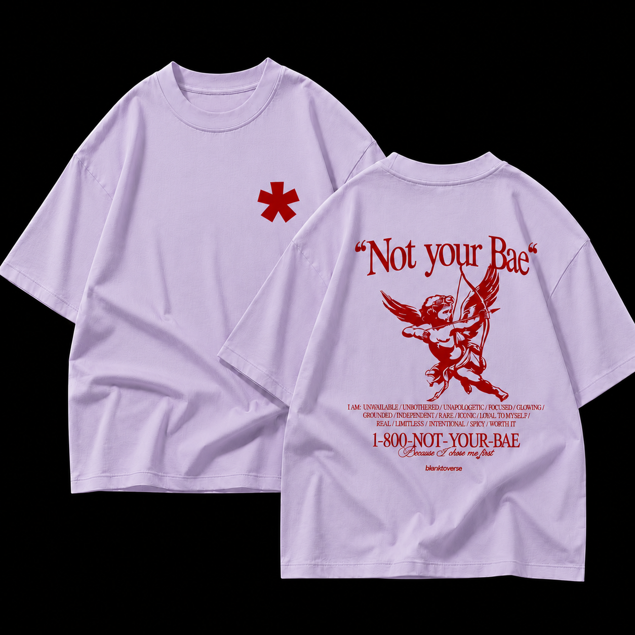 Not Your Bae – Terry Oversized Graphic Tee