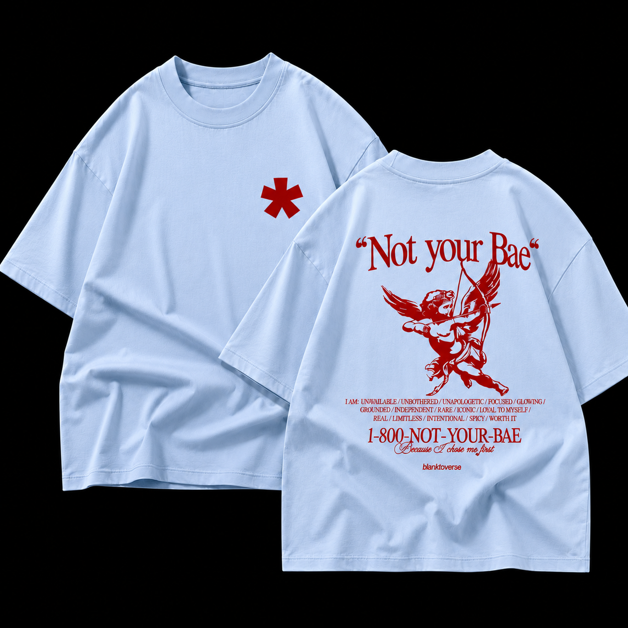 Not Your Bae – Terry Oversized Graphic Tee