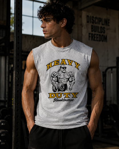 Heavy Duty Gym Tank Top – Sleeveless Workout Vest | Blanktoverse