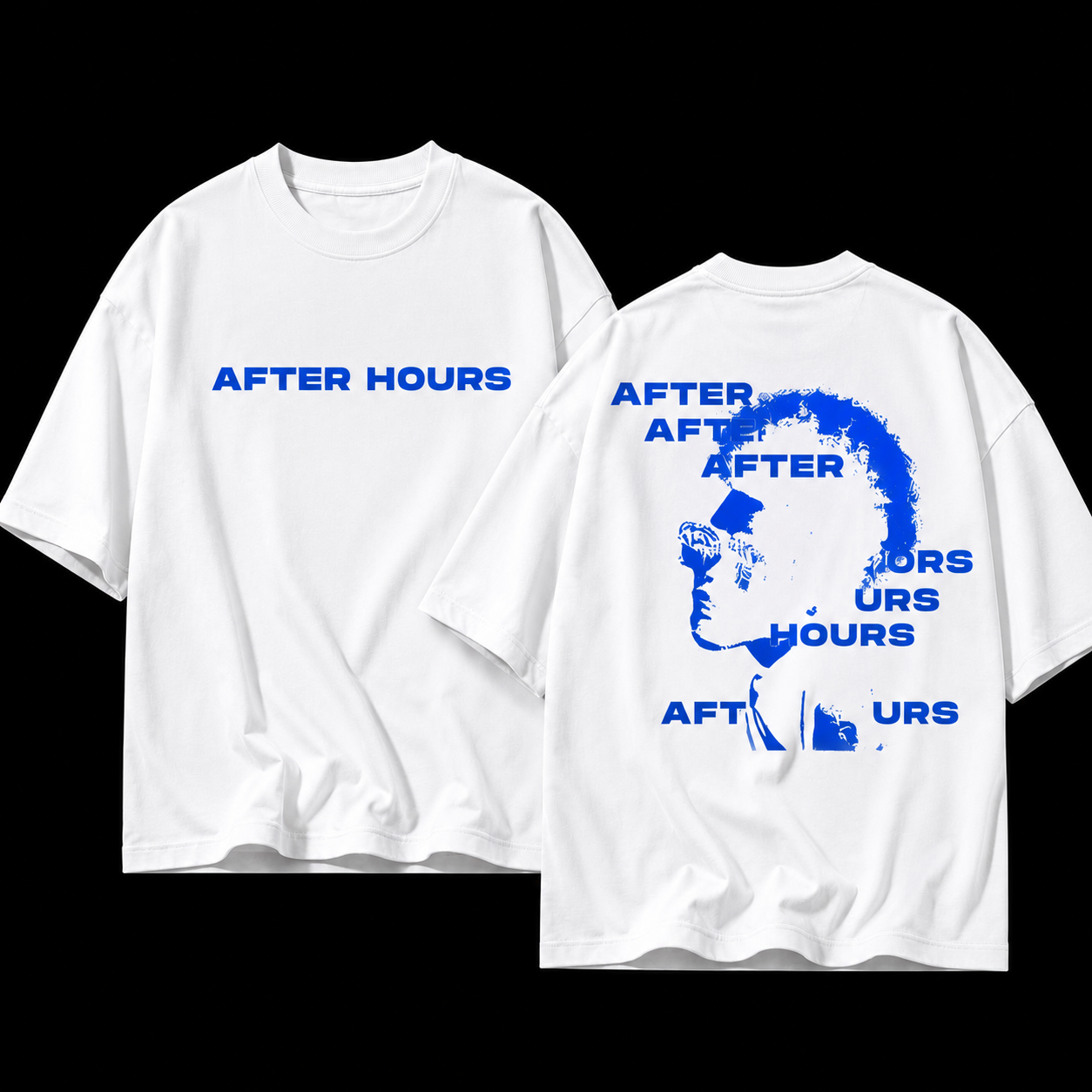 After Hours Oversized Graphic Tee – Front & Back Print | Blanktoverse