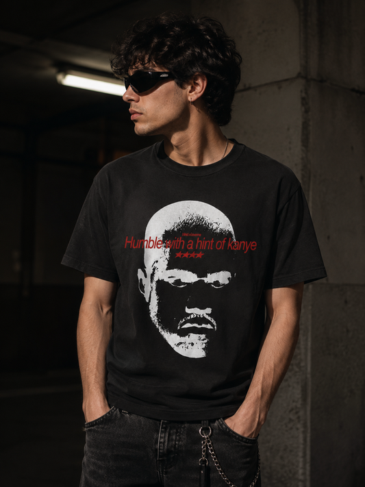 Humble With a Hint of Kanye – Terry Oversized Graphic Tee | Blanktoverse