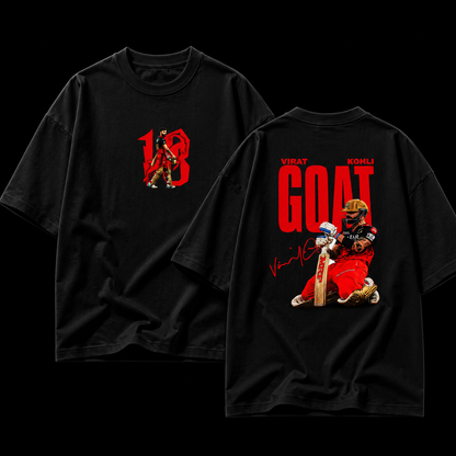 Virat Kohli GOAT Oversized Graphic Tee