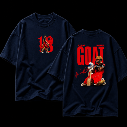 Virat Kohli GOAT Oversized Graphic Tee