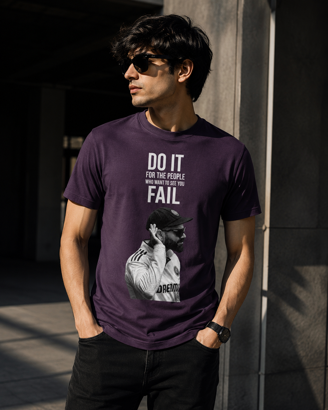 Do It For The People Who Want To See You Fail – Virat Kohli Slim Fit Tee