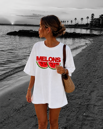 Melons – Terry Oversized Graphic Tee | Blanktoverse