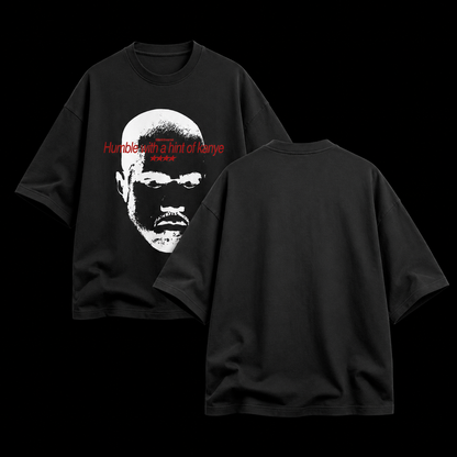 Humble With a Hint of Kanye – Terry Oversized Graphic Tee | Blanktoverse