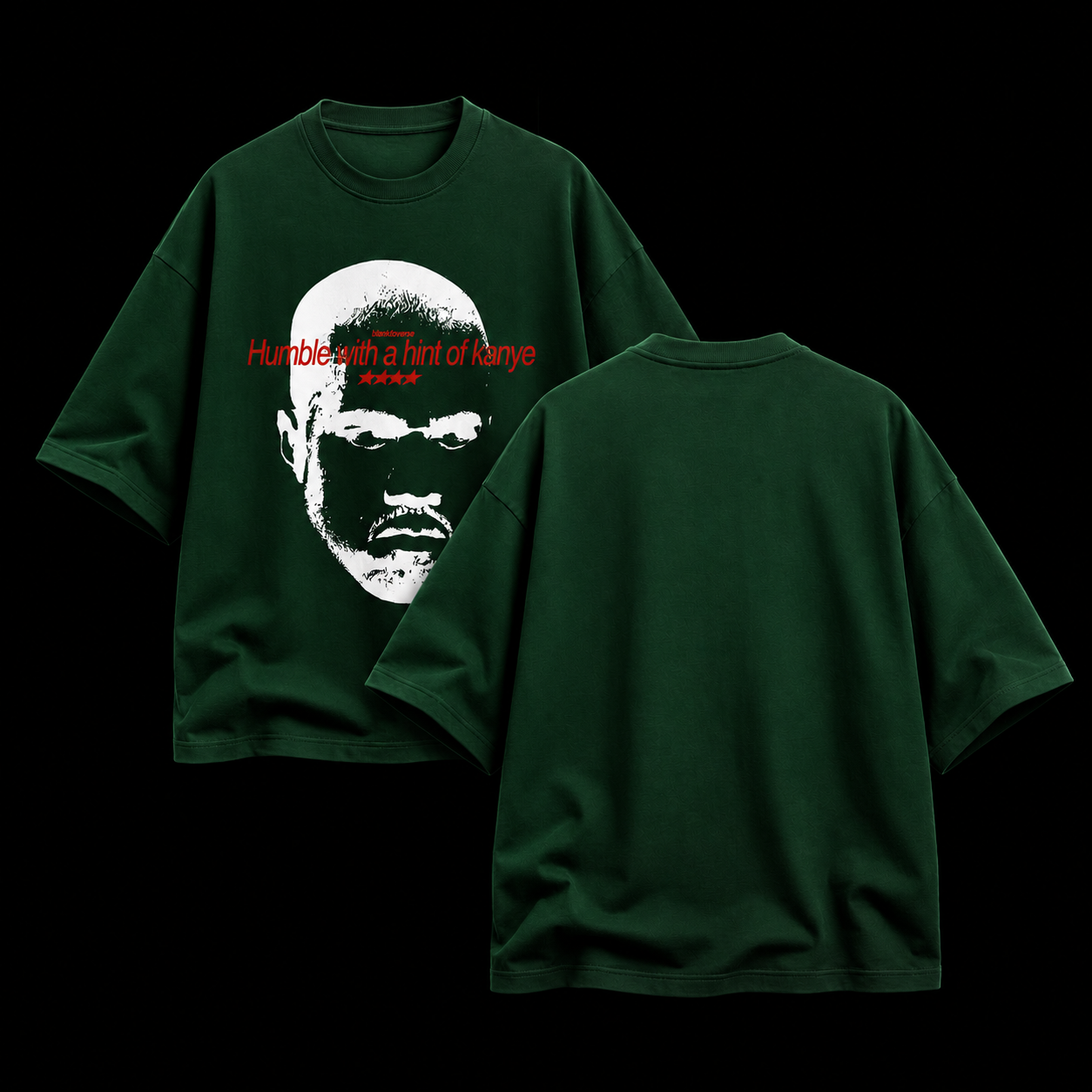 Humble With a Hint of Kanye – Terry Oversized Graphic Tee | Blanktoverse