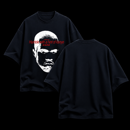 Humble With a Hint of Kanye – Terry Oversized Graphic Tee | Blanktoverse