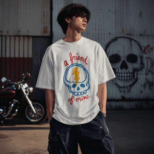 A FRIEND OF MINE — SKULL GRAPHIC TEE