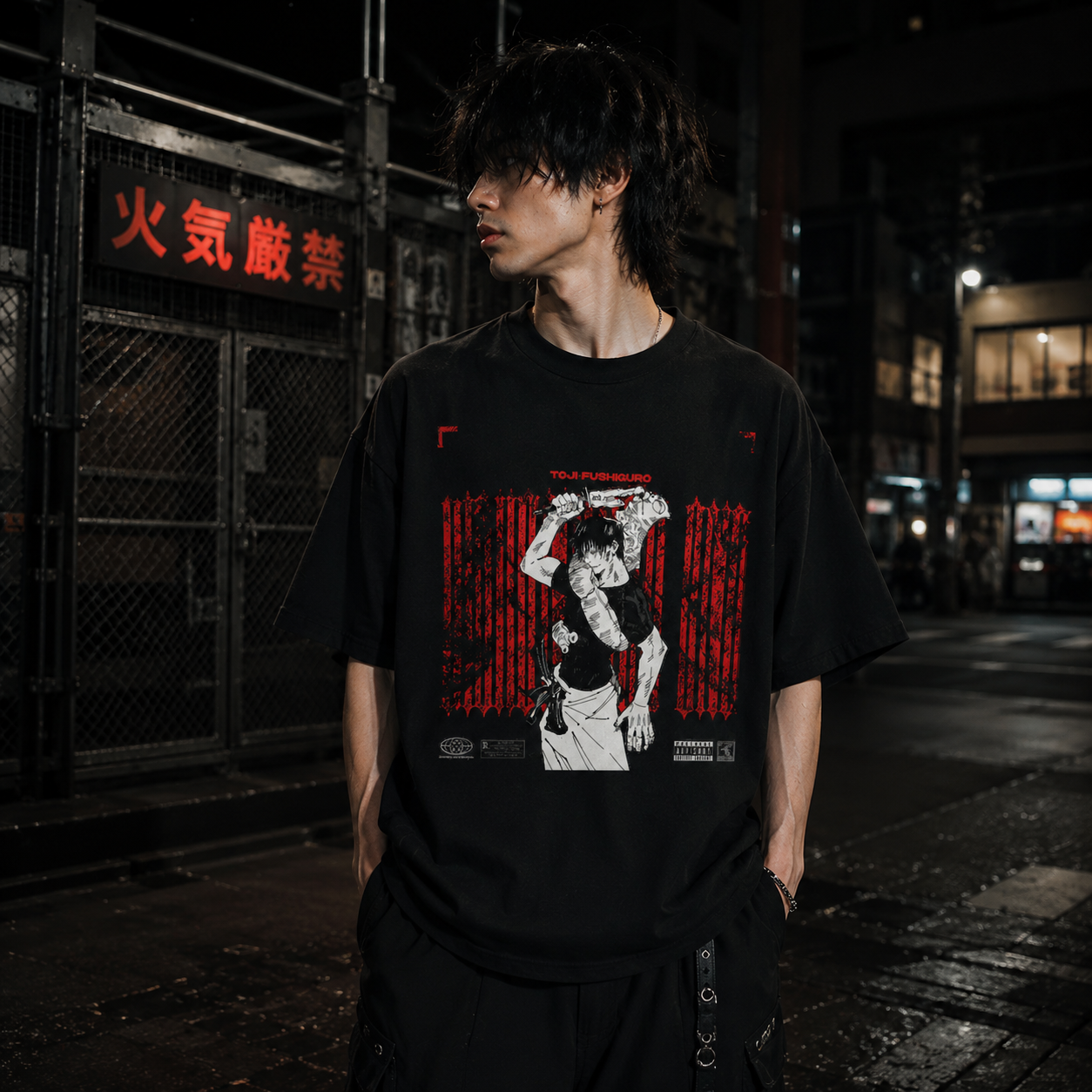 TOJI FUSHIGURO — JUJUTSU KAISEN OVERSIZED TEE