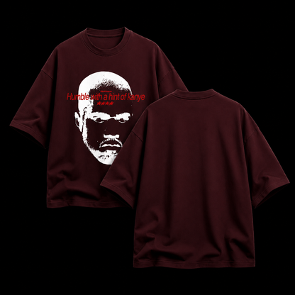 Humble With a Hint of Kanye – Terry Oversized Graphic Tee | Blanktoverse
