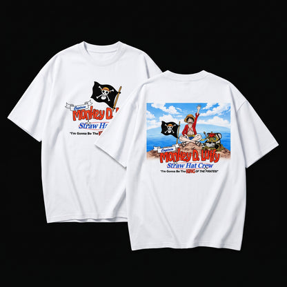 Captain Monkey D. Luffy – Straw Hat Crew Oversized Graphic Tee