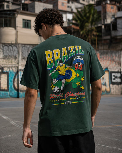 Brazil 94 – World Champions Unisex Oversized Vintage Graphic Tee