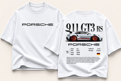 Porsche 911 GT3 RS Oversized Graphic Tee
