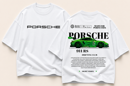 Porsche 911 RS Night Vision Oversized Graphic Tee