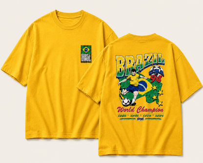 Brazil 94 – World Champions Unisex Oversized Vintage Graphic Tee