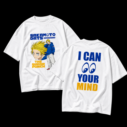 I Can See Your Mind – Sakamoto Days Oversized Graphic Tee