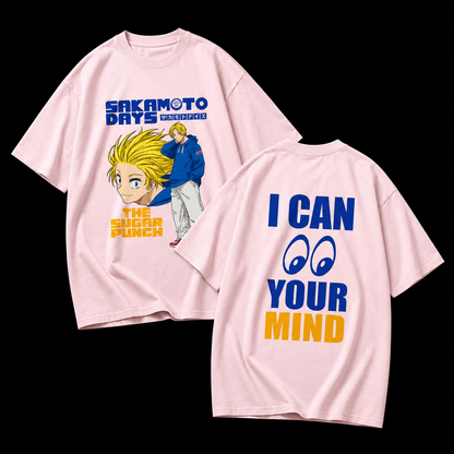 I Can See Your Mind – Sakamoto Days Oversized Graphic Tee