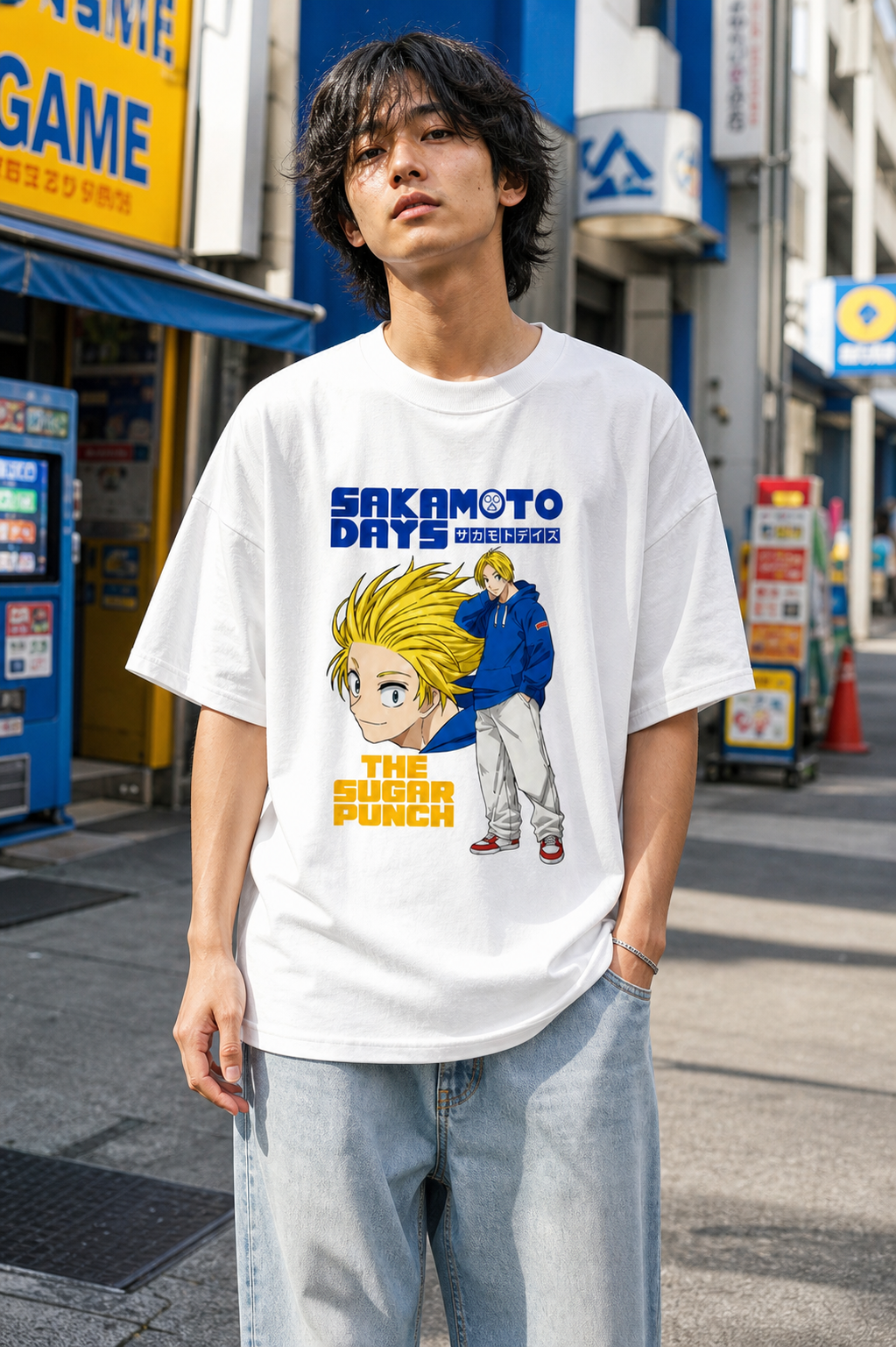 I Can See Your Mind – Sakamoto Days Oversized Graphic Tee