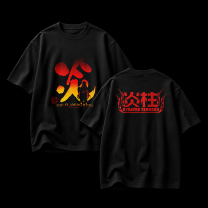 The Flaming Era – Kyojuro Rengoku Oversized Graphic Tee